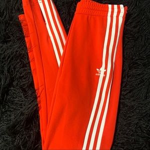 ADIDAS orange women’s joggers